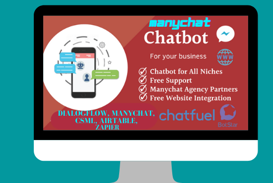 I will create chatbot for messenger, website, amazo...