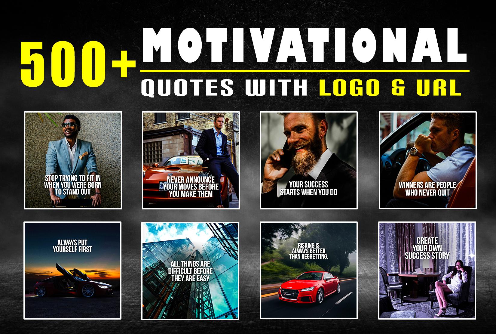 I will design 500 motivational inspirational business...