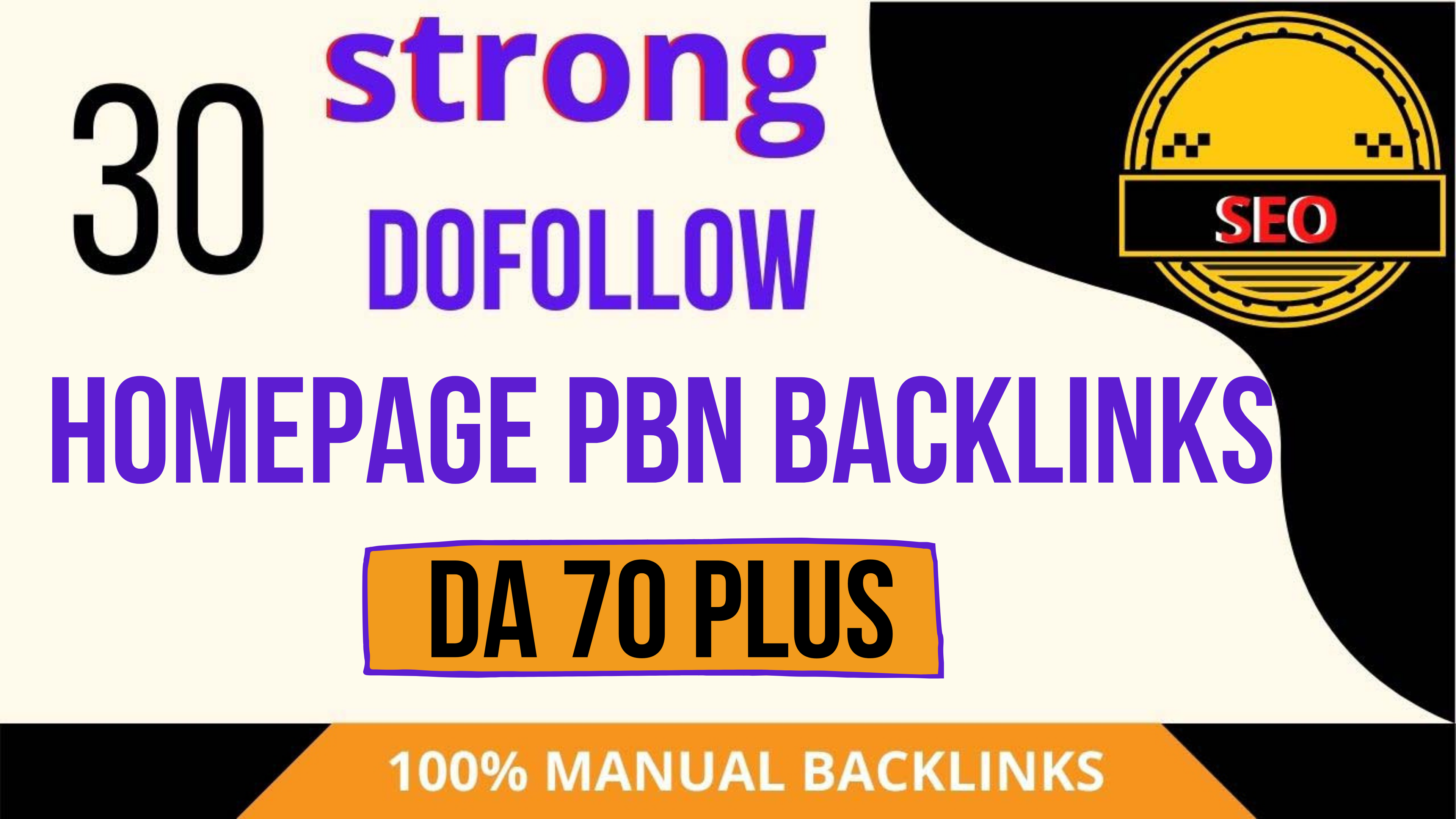Manuallly create 30 homepage pbn da 70 plus dofollow ...