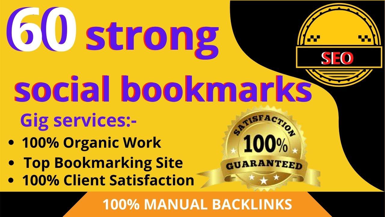 manually create high quality 60 dofollow bookmarking ...