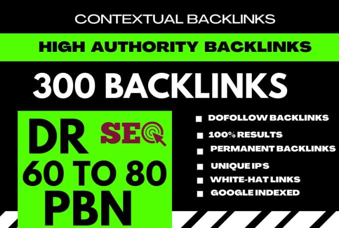 I will bulid 300 manual high dr contextual off page s...