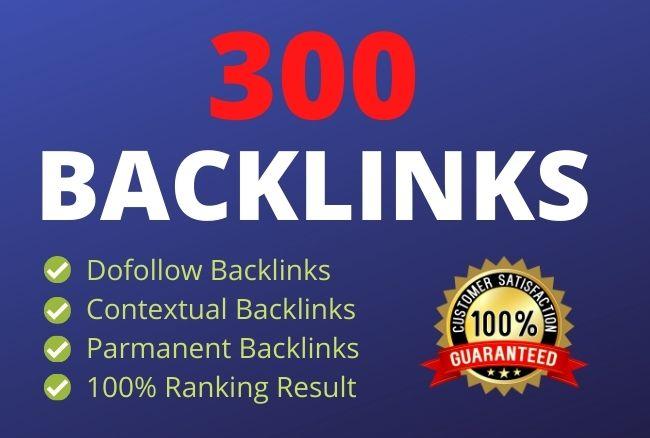 I will create 300 SEO dofollow backlinks for google r...