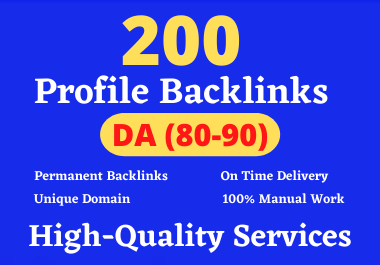 I will create 200 hith qulity profile backlinks - Boo...