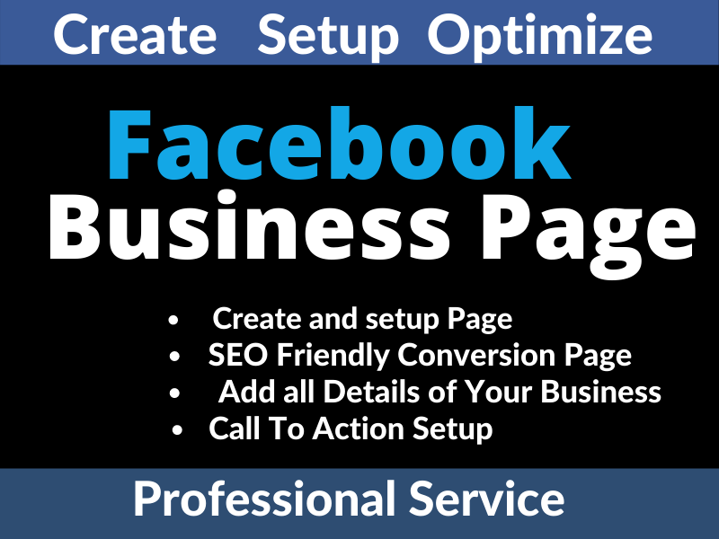 I will create and design facebook business page that ...