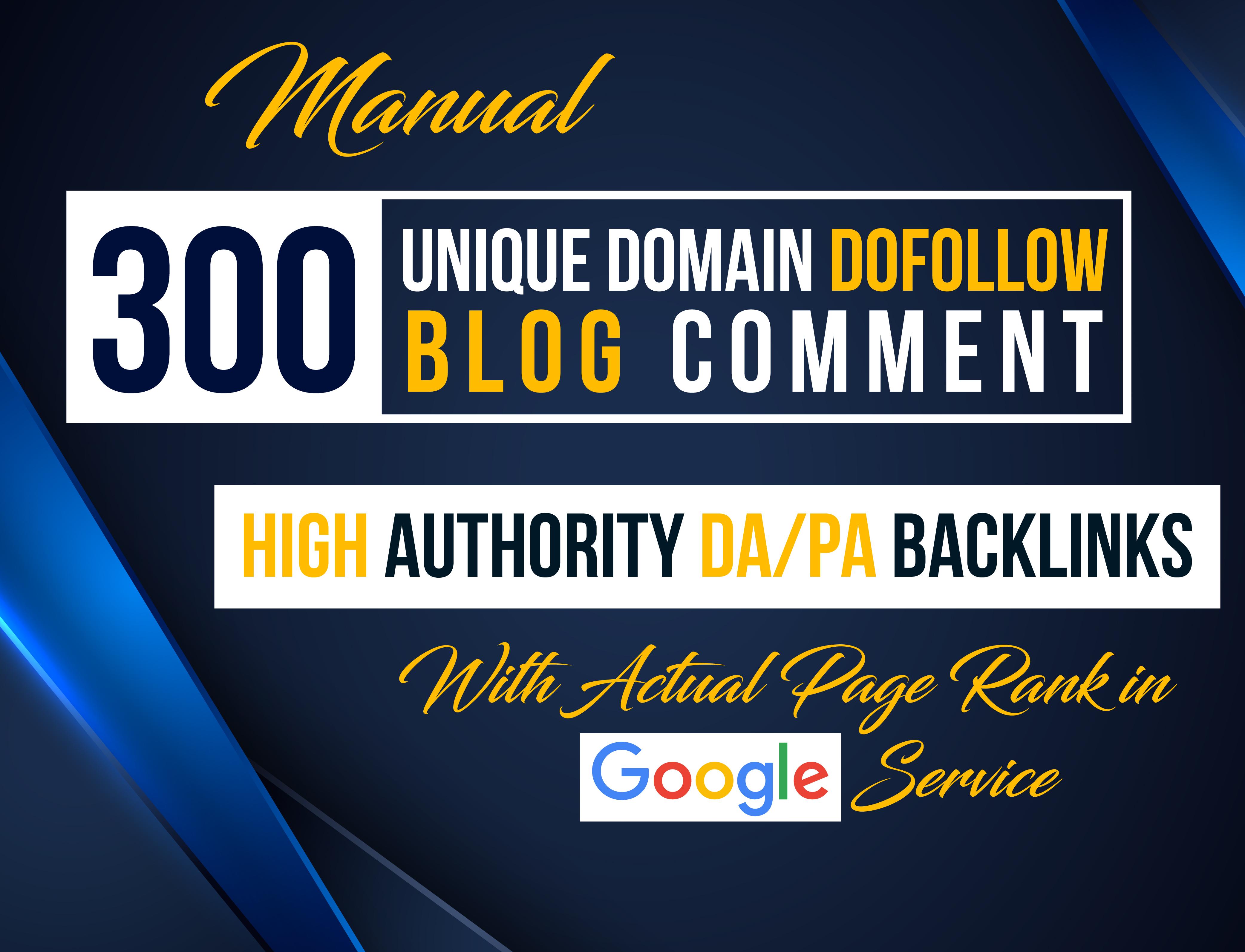 I Will Provide 300 Blog Comments High DA PA Low OBL