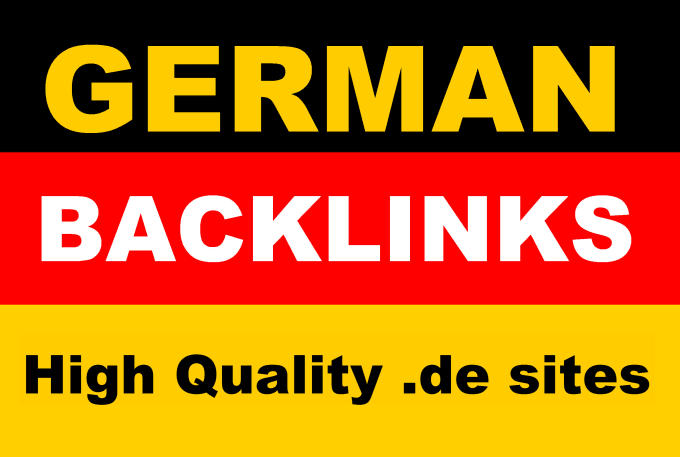 I will 100 permanent german dofollow backlinks from g...