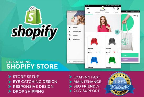 I will build 10k profitable shopify store, shopify we...