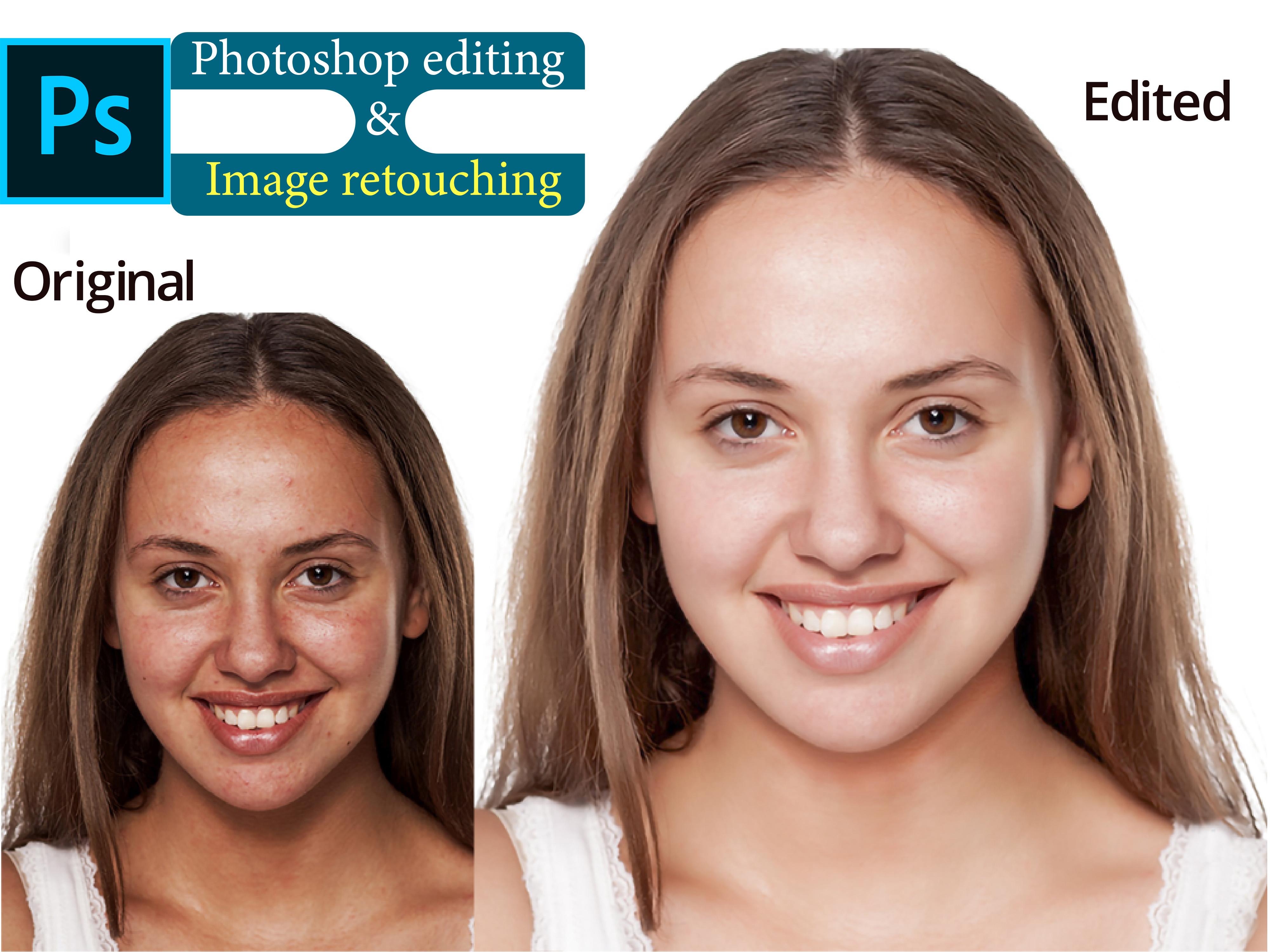 You will get Nice Photo editing & Image retouchin...