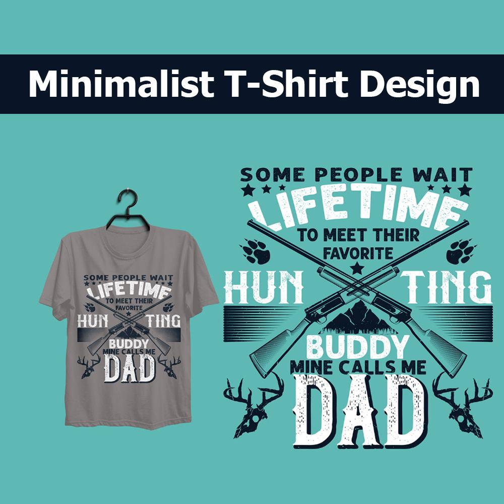 I will create minimalist t-shirt design
