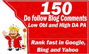 I will create 150 do follow blog comment backlinks in...