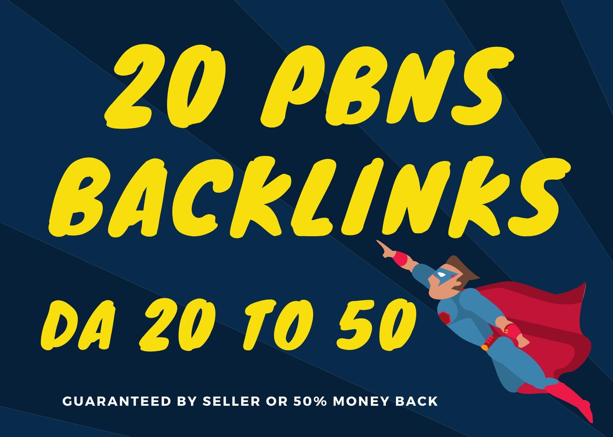 I Will Build 20 Homepage PBN Backlinks For Your Websi...