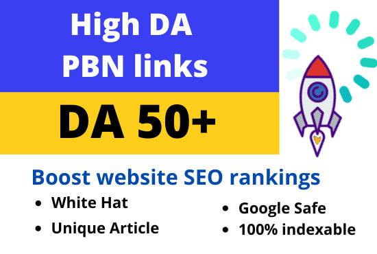 I will make DA 50 plus permanent 5 homepage backlinks...