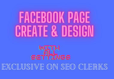 I will create & design facebook business page