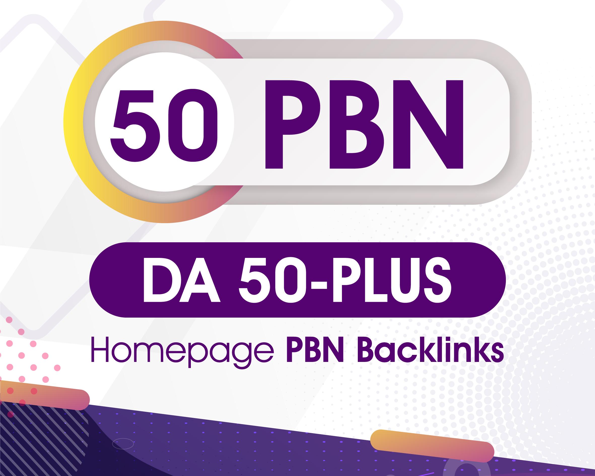 50 Permanent High DA/PA/CF/TF 50 Plus Do Follow PBN B...