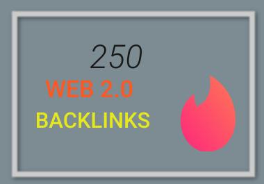 I Will Do 250 High Web 2.0 Backlinks