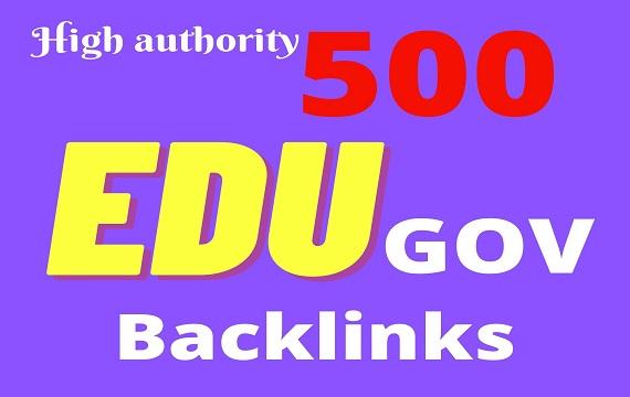 I Will Make 500 High Authority Backlinks Edu Gov Site...