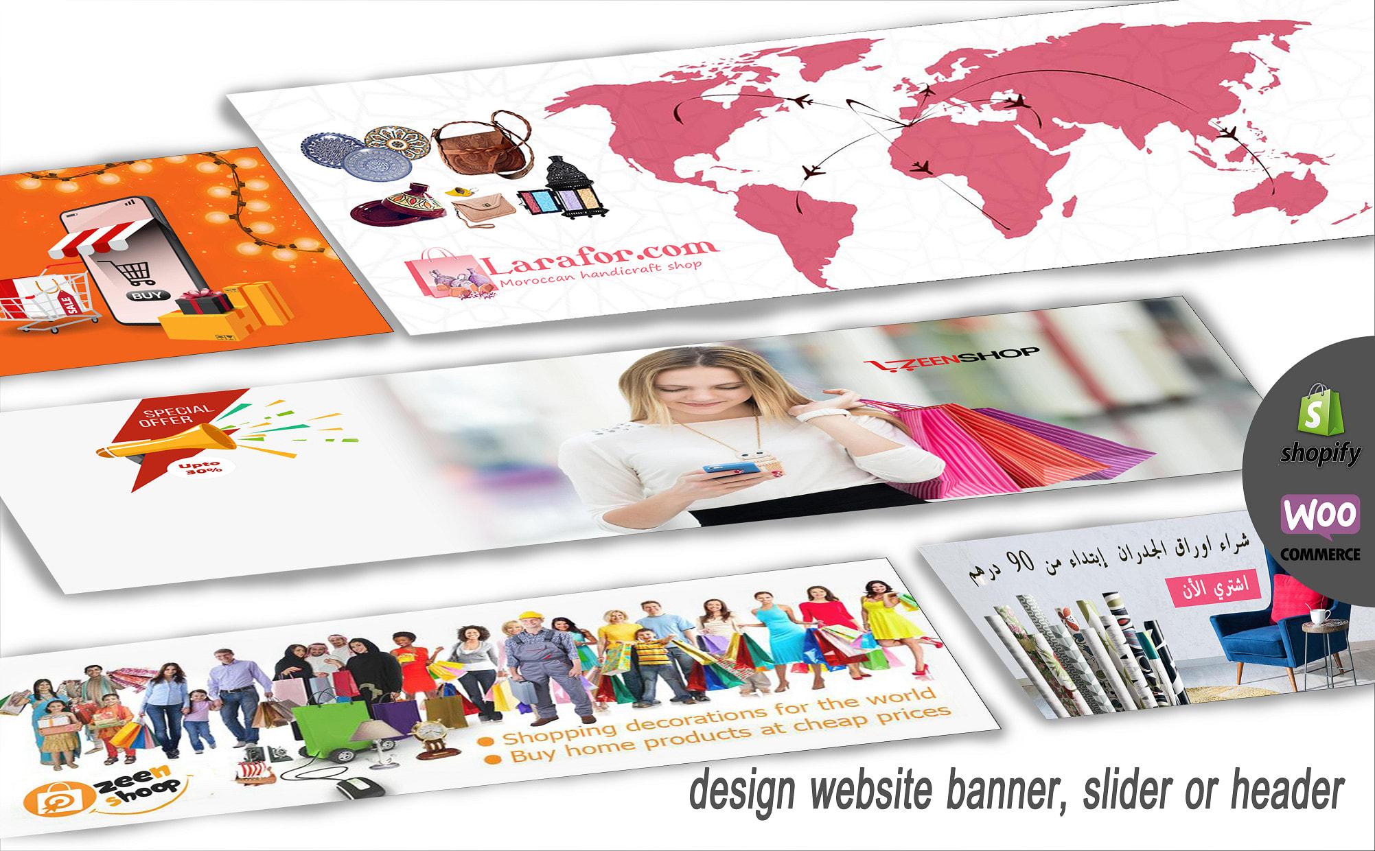I will design banner, slider or header your website ...