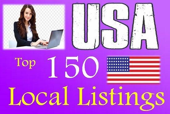 I will do 150 USA local citations