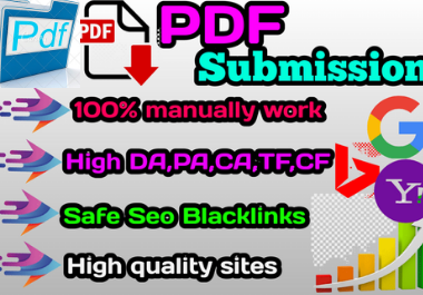 20 manual PDF submission permanent backliks to rank i...