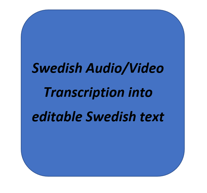 I will transcribe your Swedish audio video files into...