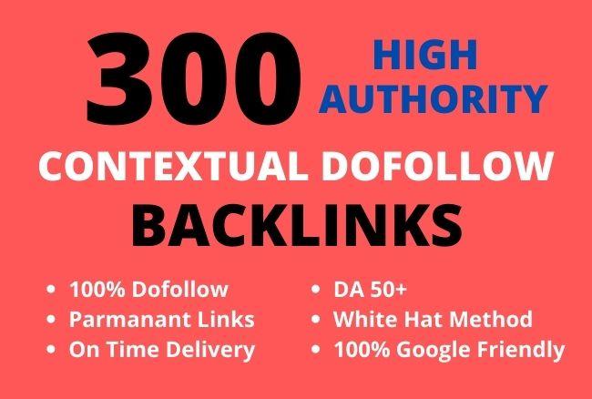I will do 300 high authority contextual seo dofollow ...