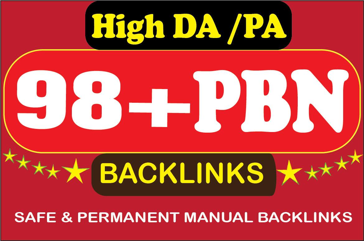 Build high da pa 98 HomePage PBN backlinks To Website...