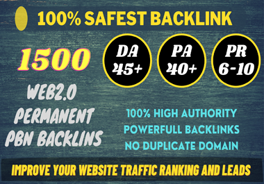 I Will Build 1500+ permanent PBN DA 45+ PA 40+ PR 6+ ...