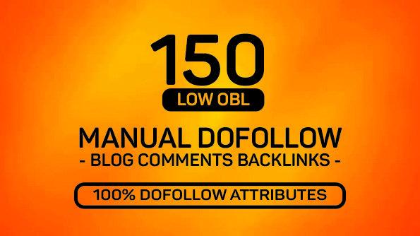 150 MANUAL Dofollow DA 20+ Blog comments Backlinks