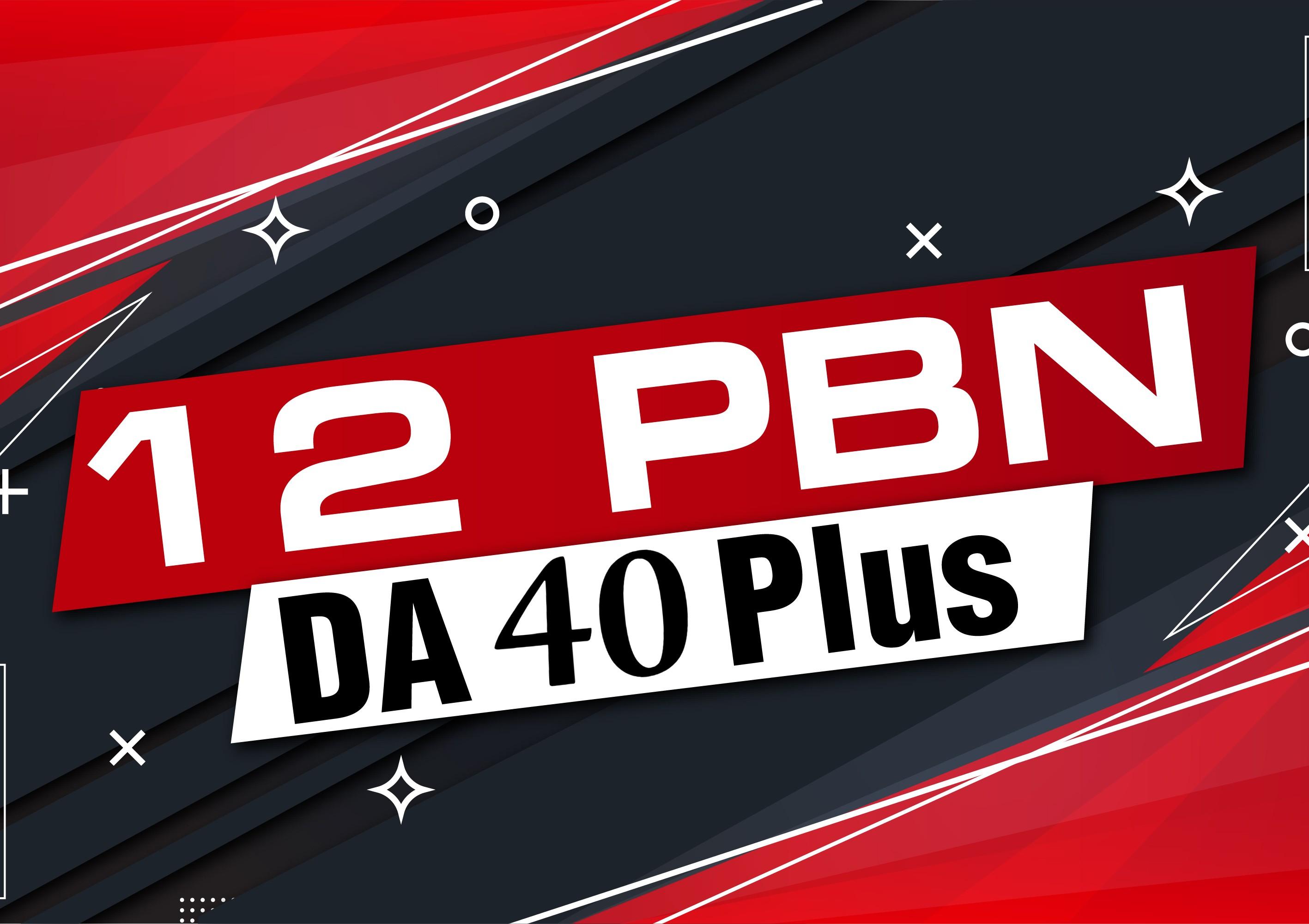 12 Manual PBN'S Post Homepage Dofollow Backlinks TF-C...