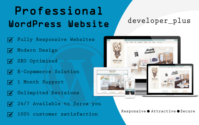 I will design professional and responsive wordpress w...