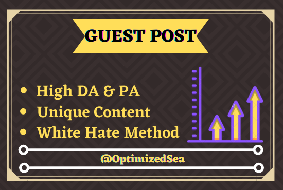 I will write & provide 5 DA Guest Post on google ...