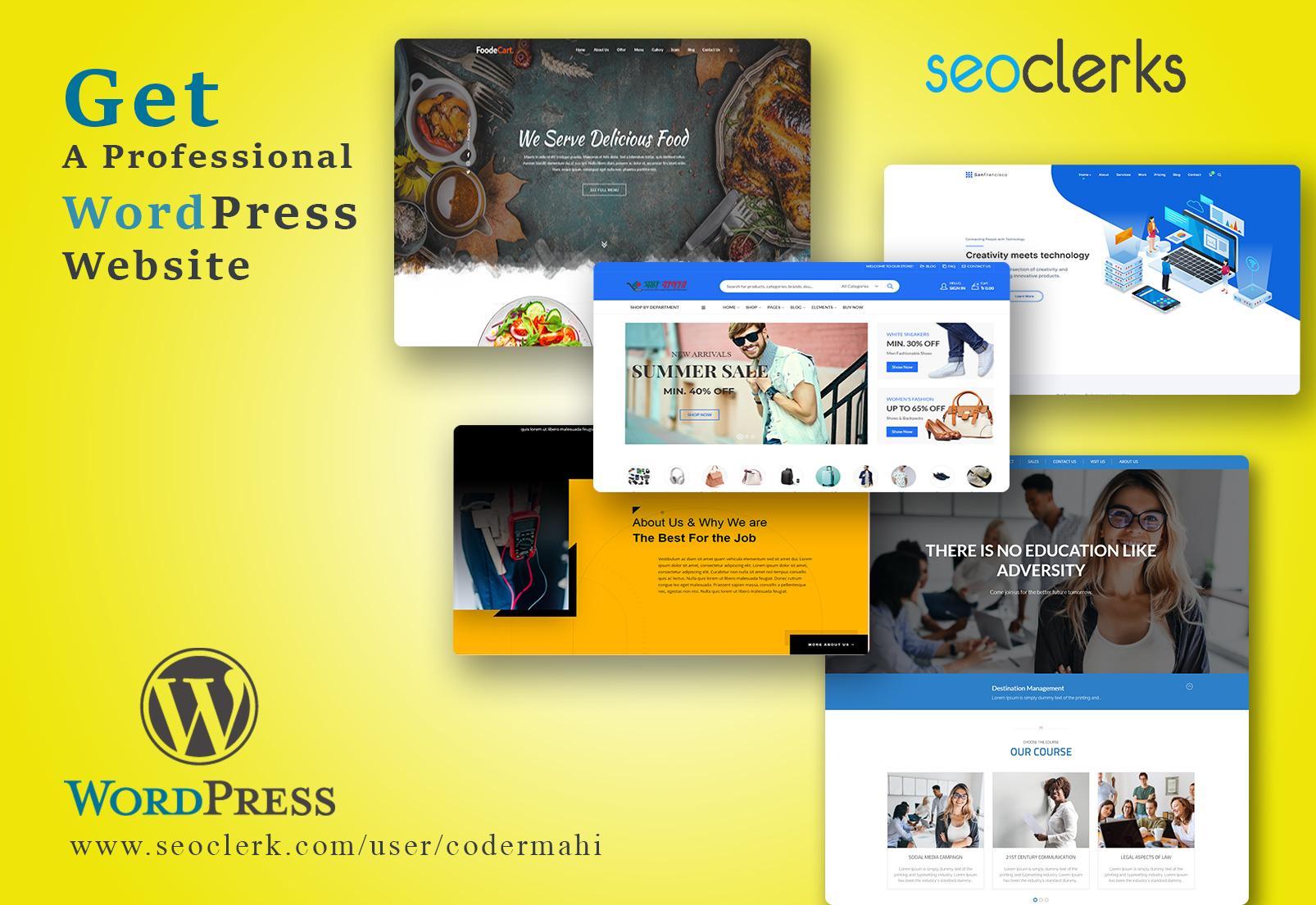 I will install wordpress theme setup demo and do cust...