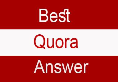 Unique 5 High Quality Quora Answer With Your Keyword ...