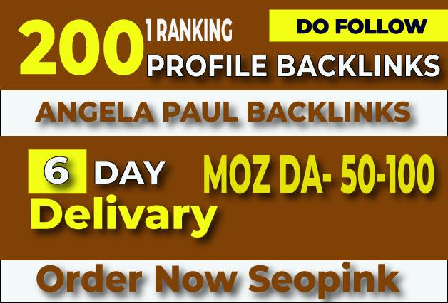 SERPs Booster-200 High Authority SEO Profile Backlink...