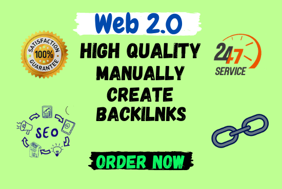 I Will manually build high authority 50 web2.0 backli...