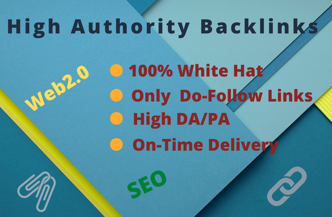 I will create 20 high authority do follow web 2.0 bac...