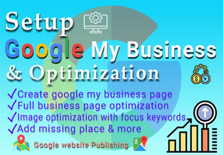 I will Setup google my business page and optimize