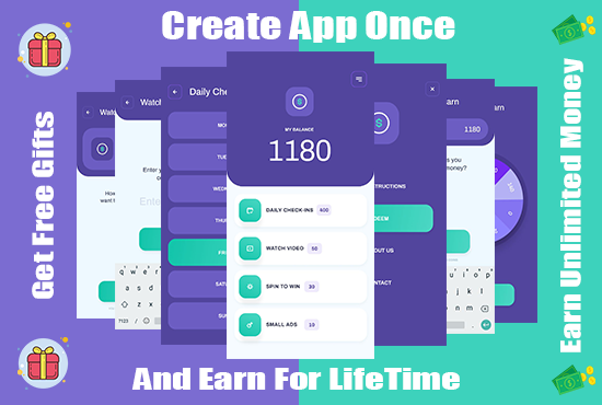 I will build professional android earning app for lif...