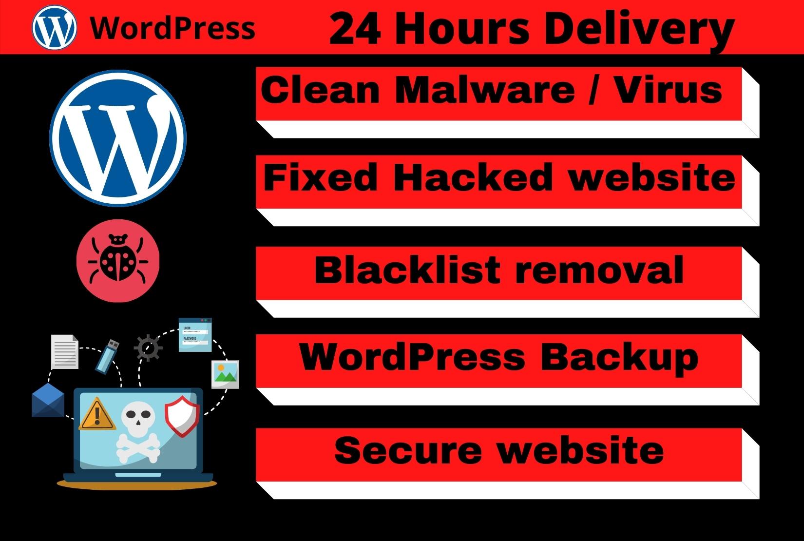 do wordpress malware removal, fix hacked wordpress we...