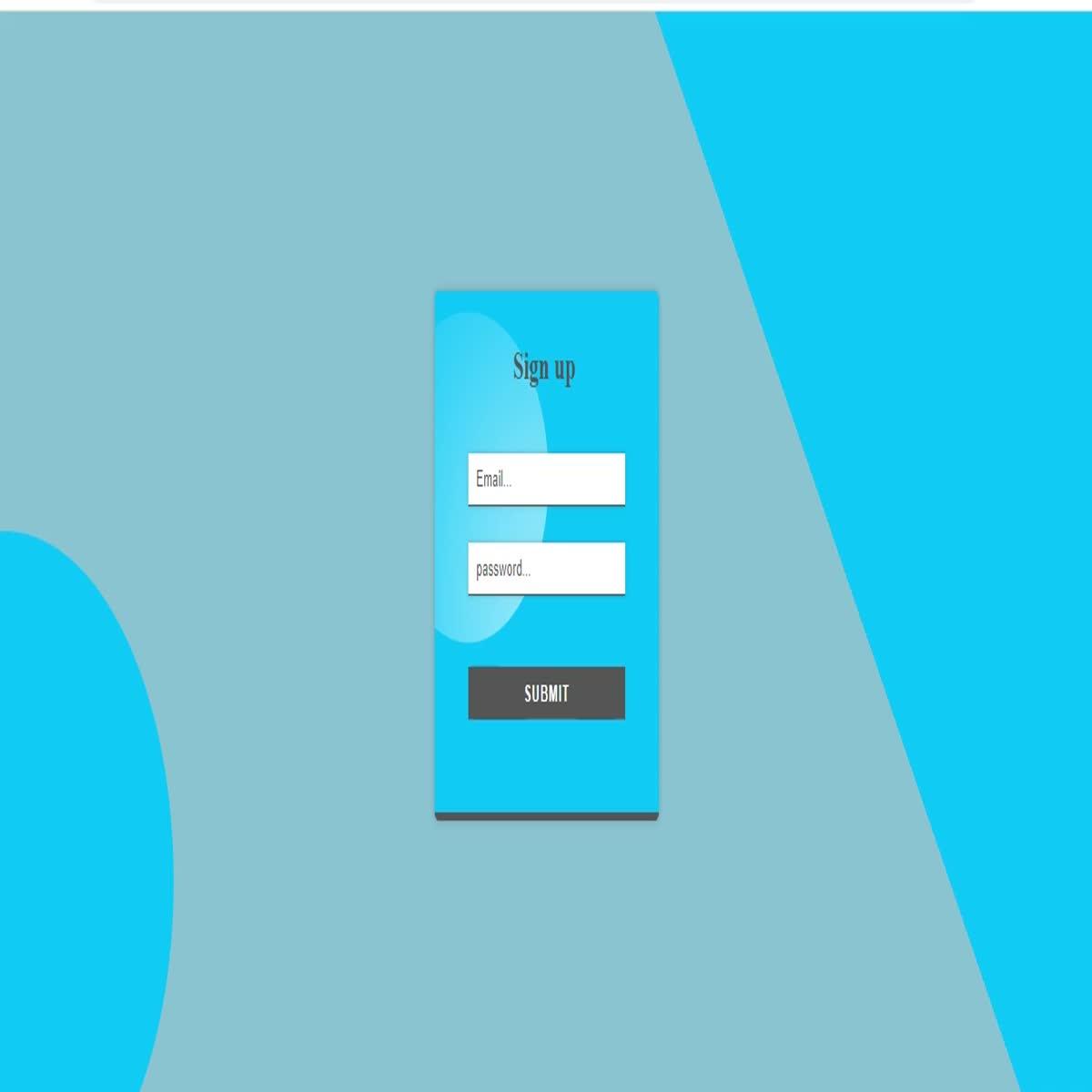 html Stylish Form Template For Any Site