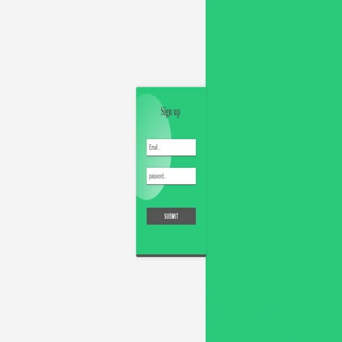 Green Html Form Template For Any Site