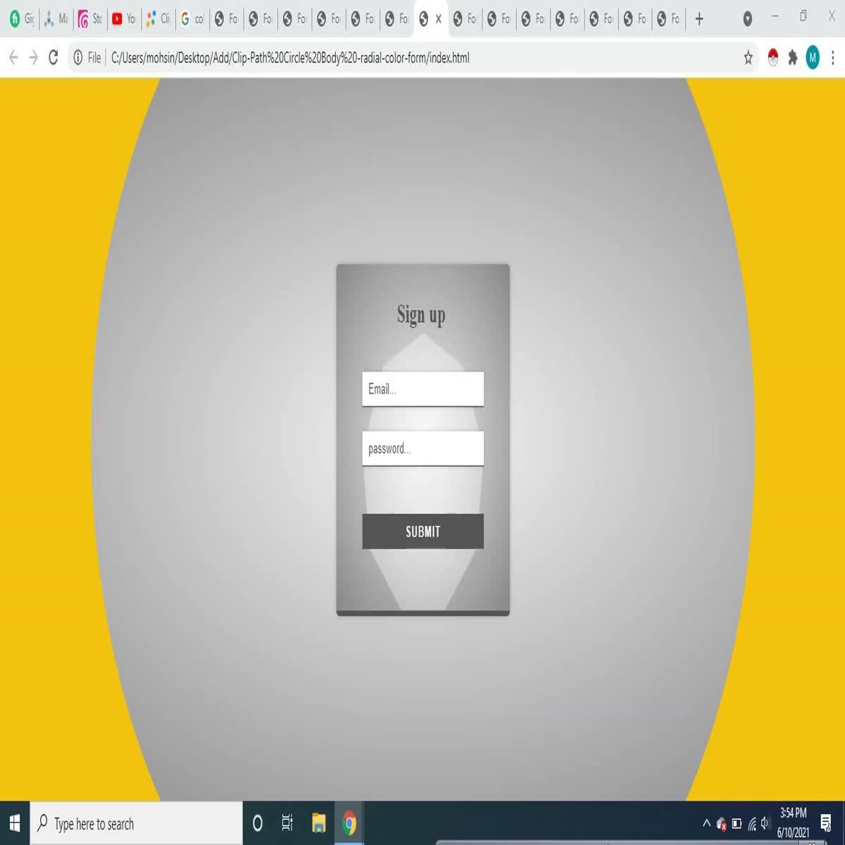 transparent linear form template