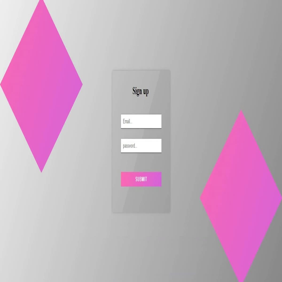 html Curve Shape Form Template