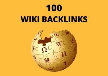 Provide You 100 High Authority Wiki Backlinks Mix Pro...