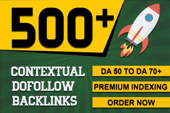 I will do 500+ high quality contextual SEO do-follow ...