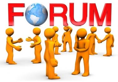 I will provide 2000+ forum Profile high quality da po...