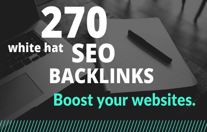 I will do 270 SEO backlinks high authority dofollow l...