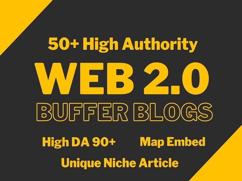 I will make 50 High quality Web2.0 Backlinks For your...