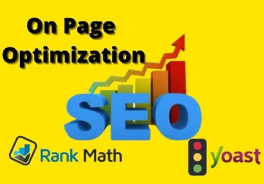 I will optimize On Page SEO with rank math or yoast p...