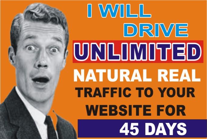 Drive UNLIMITED Real Targeted Website Traffic for 45 ...